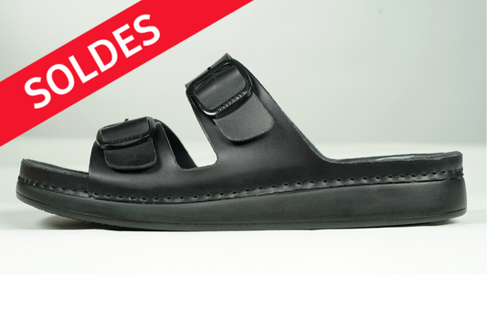 sandale femme confort Noir