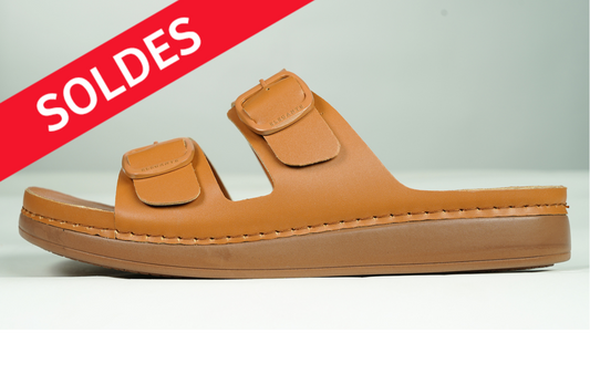 sandale femme confort  Marron